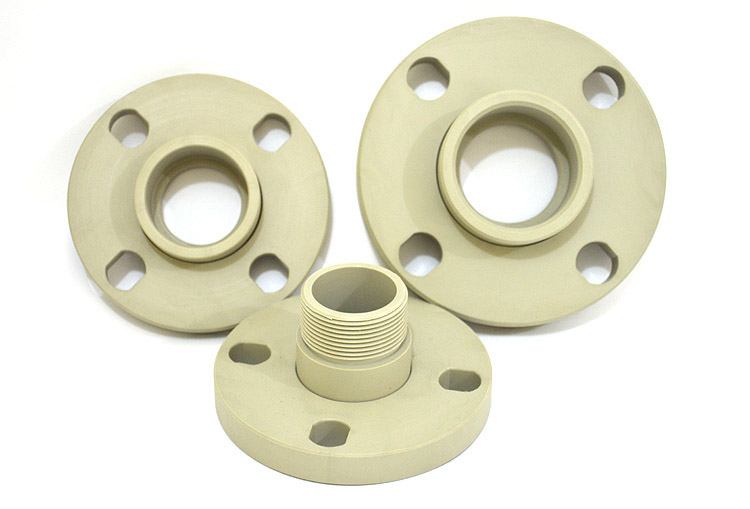 Flanges industriais Bueu com furação oblonga e diferentes conexões